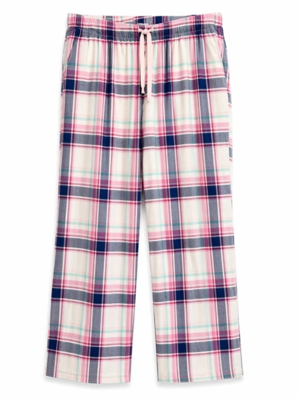 4/$20➡️ Amazon Essentials White, Pink & Navy Plaid Pajama Pants – Size XXL GUC